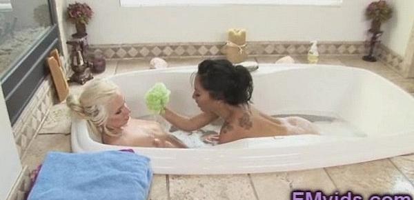  Asa Akira hot lesbian bath